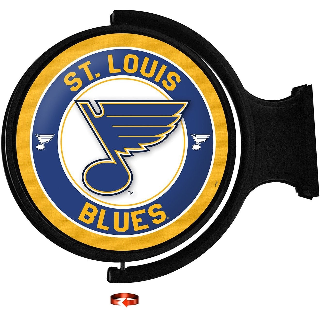 The Fan-Brand - St. Louis Blues 23'' x 21'' Team Illuminated Rotating Wall Sign - Multicolor