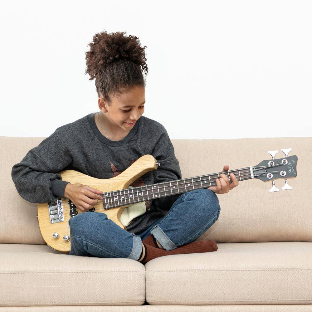 Back. Winado - GW101 36 " Child  Electric Bass Guitar Rosewood Right Handed US.