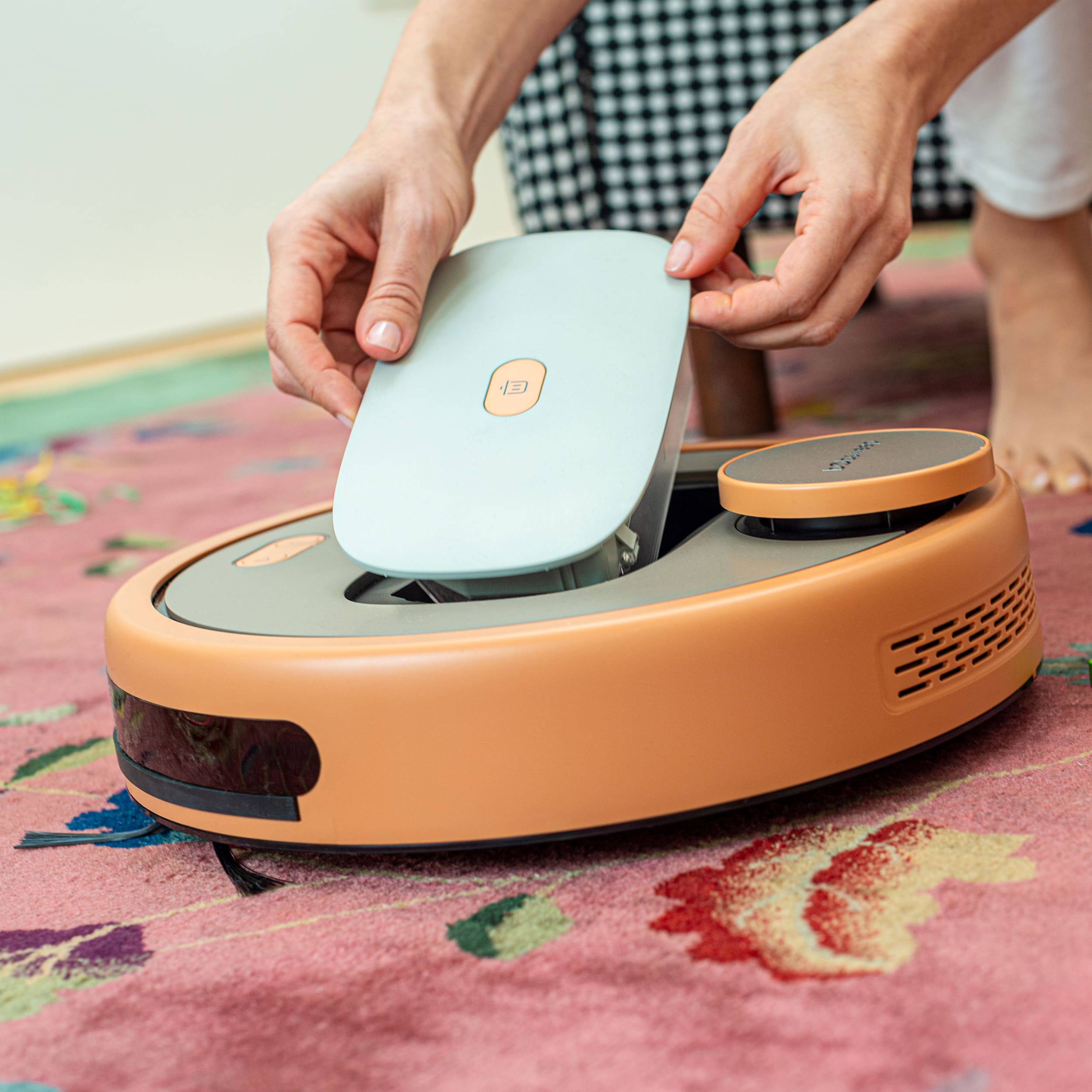 Alt View 15. bObsweep - PetHair Appetite Wi-Fi Connected Robot Vacuum and Mop - Thai Tea.