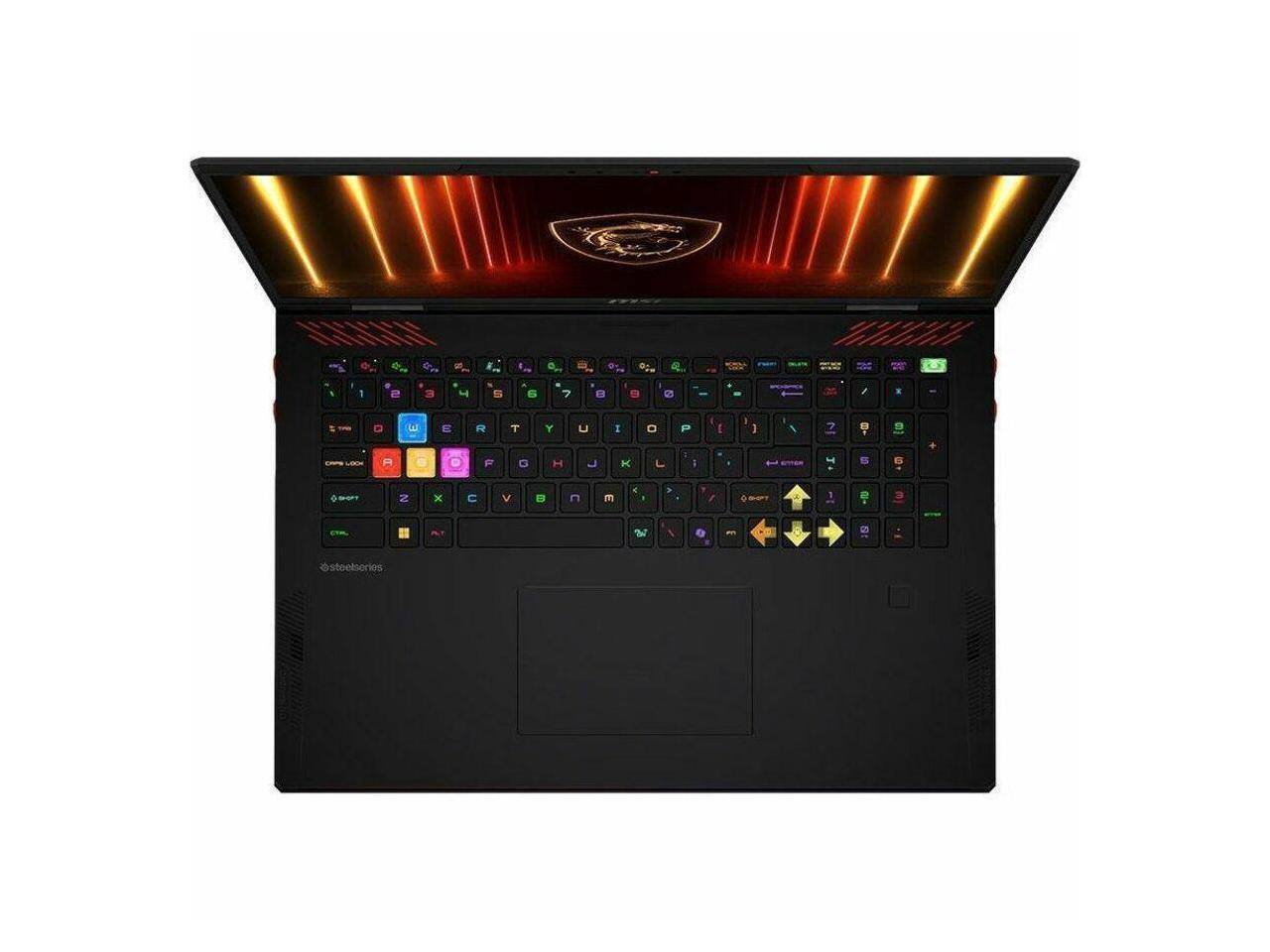 Alt View 5. MSI - MSI Raider 18 HX AI A2XWJG-841US 18" Gaming Notebook - Core Ultra 9 285HX - 32GB - 1TB SSD - RTX 5090 - Windows 11 - Black.