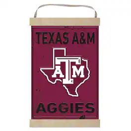 Jardine - Texas A&M Aggies Faux Rust Banner Sign - Maroon