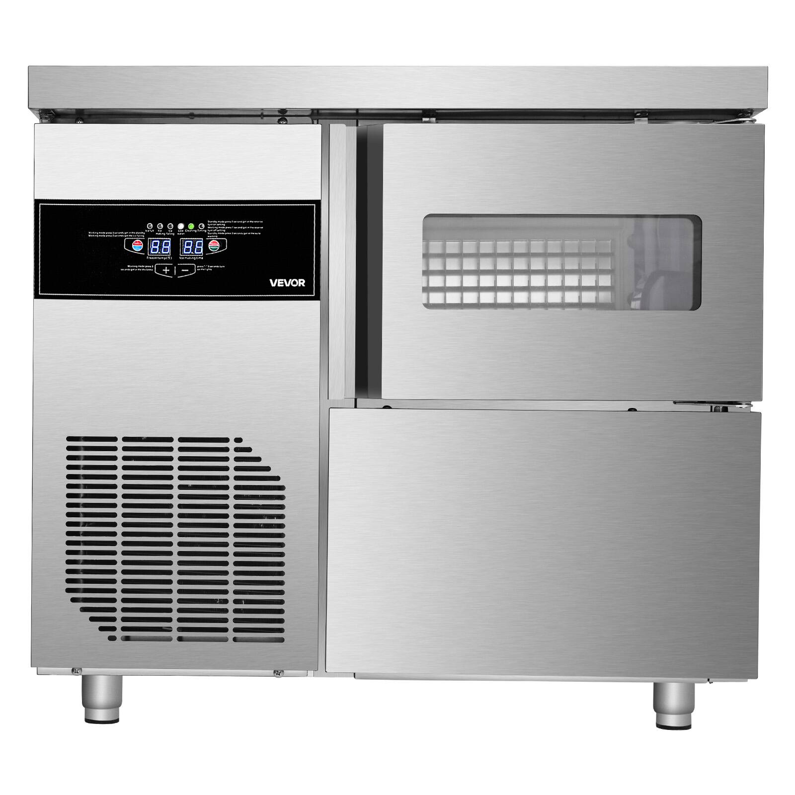 Sure, here is the corrected and grouped text from the image:

---

**VEVOR**

**88**  
**88**

---

The text appears to be part of a control panel on a machine, likely indicating temperature settings or other numerical values.