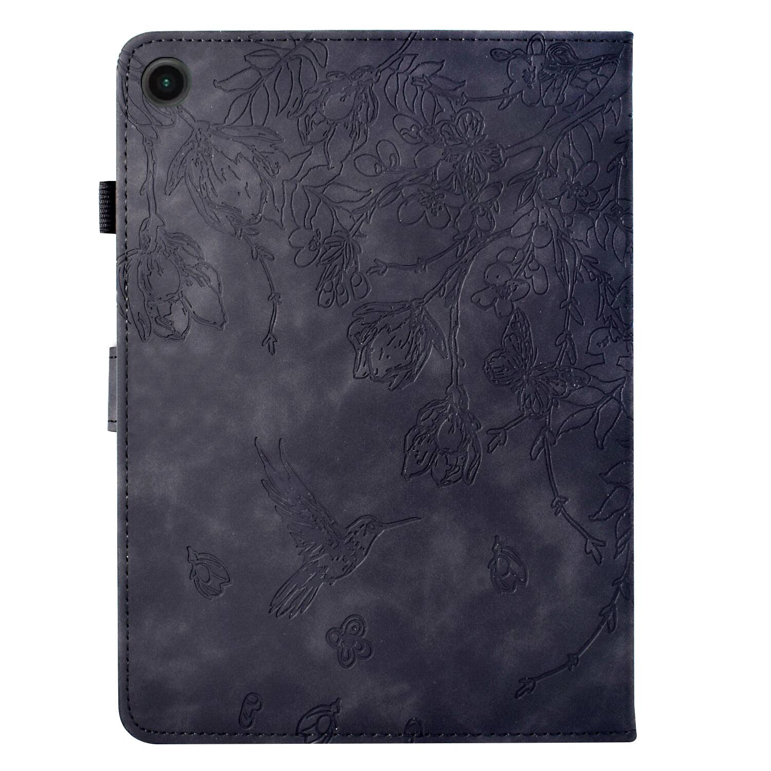 Alt View 4. Dteck - for Samsung Galaxy Tab A9+ 11-inch 2023 (SM-X210/X215/X216) Case,Embossed PU Leather Flip Cover with Card Slots Stand - Black.