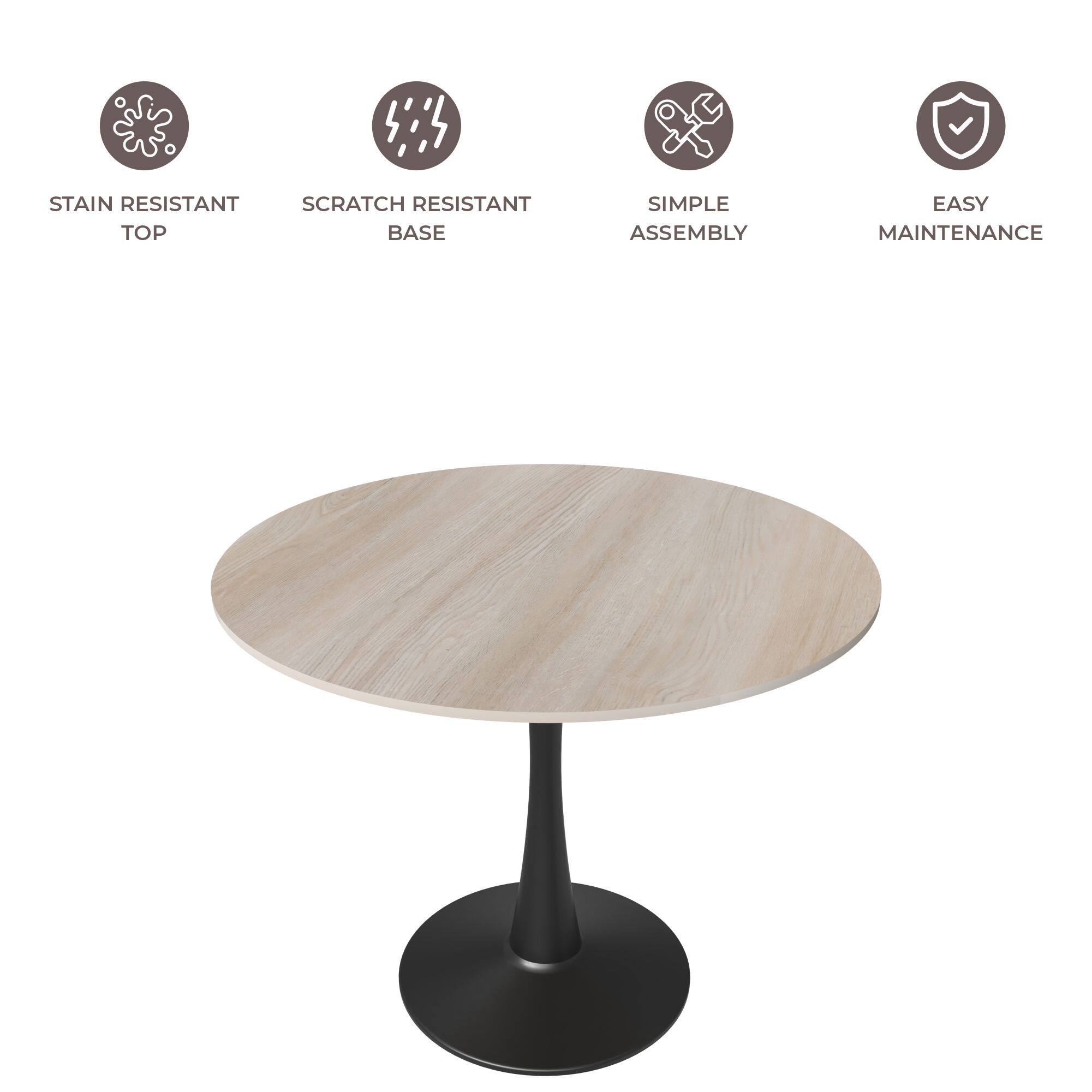 STAIN RESISTANT TOP  
SCRATCH RESISTANT BASE  
SIMPLE ASSEMBLY  
EASY MAINTENANCE