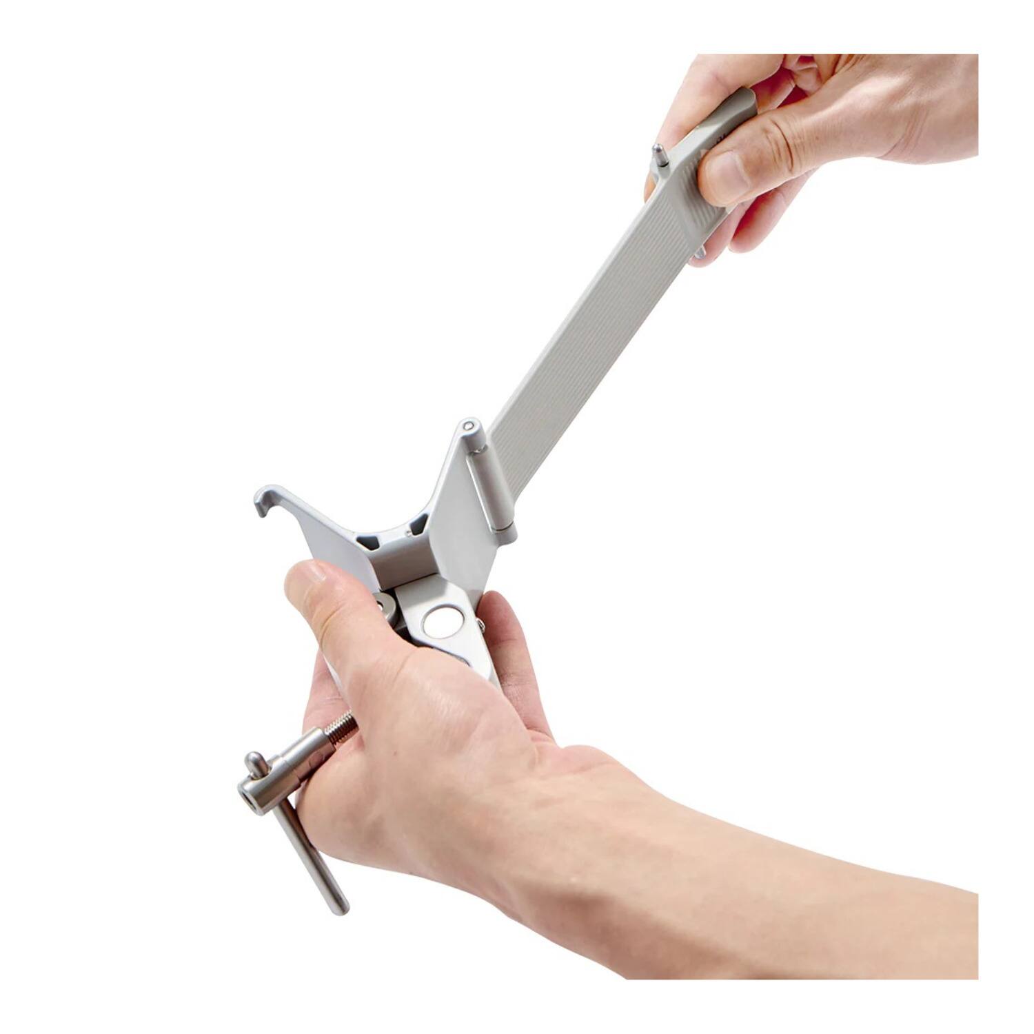 Left. Amaran - Amaran Peak Light Stand Clamp - Versatile Mounting Accessory for Peak Battery - White.