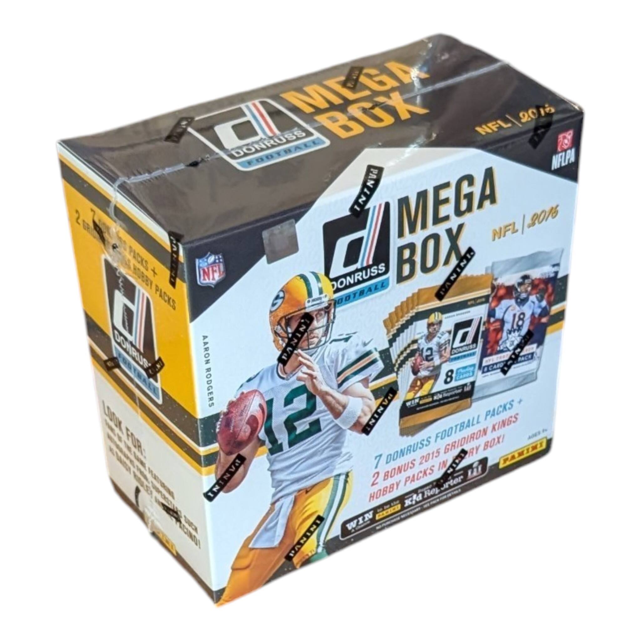 CL MEGA BOX NFL 2016  
NFLPA PANINI MEGA 2016 NFL ARBOR PACKS + PACKS NFL DONRUSS FOOTBALL BOX PANINI.  
di JO DONRUS AARON PANIN' 12 DONRUSS 8 LOOK RODGERS NINT PACKS FOOTBALL KINGS FOR: 7 DONRUSS 2015 GRIDIRON RY BOXI PAMINI BONUS IN 2. PACKS  
orter Rey WIN PANINI