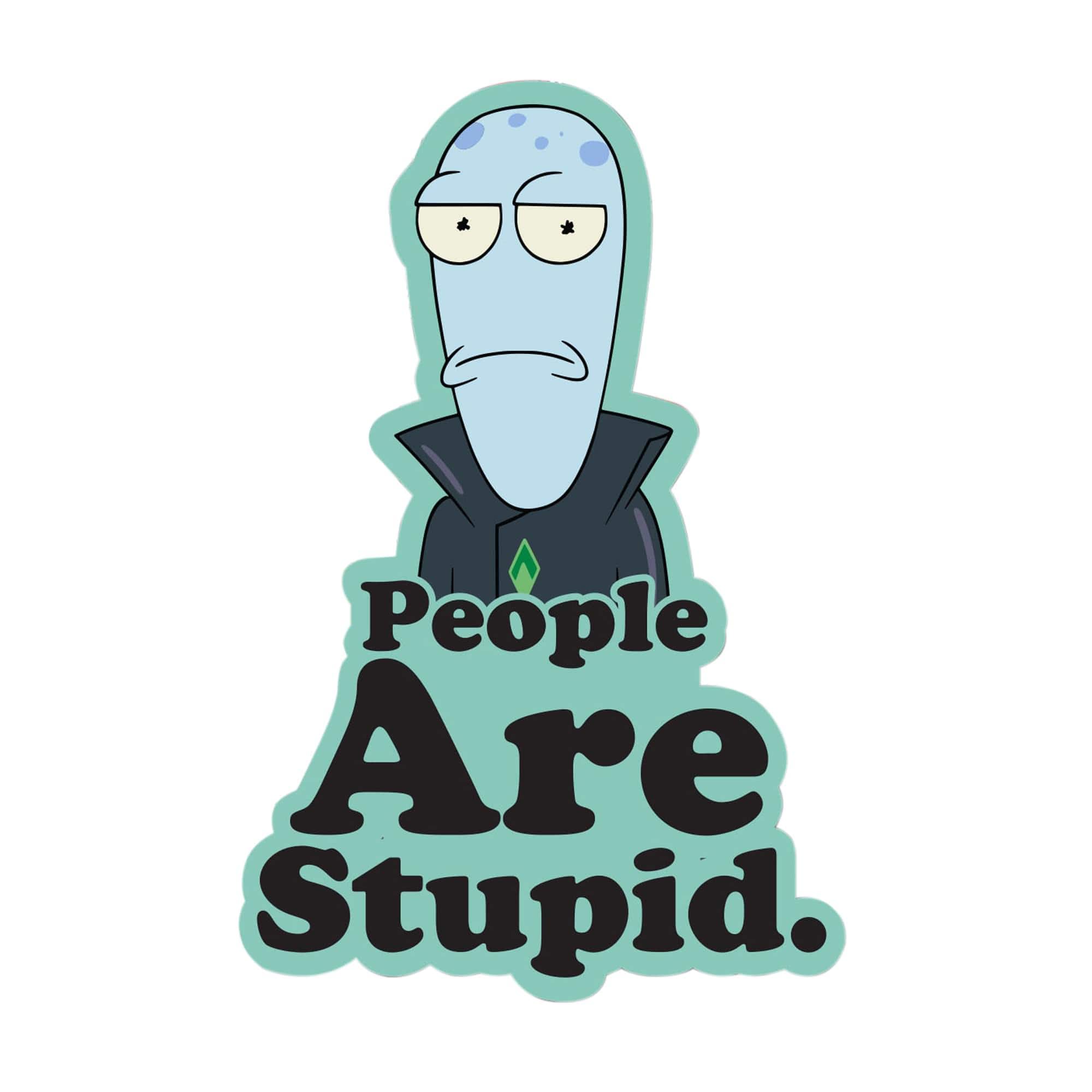 Toynk - Solar Opposites Korvo "People Are Stupid" Enamel Pin | SDCC 2023 Exclusive - Blue