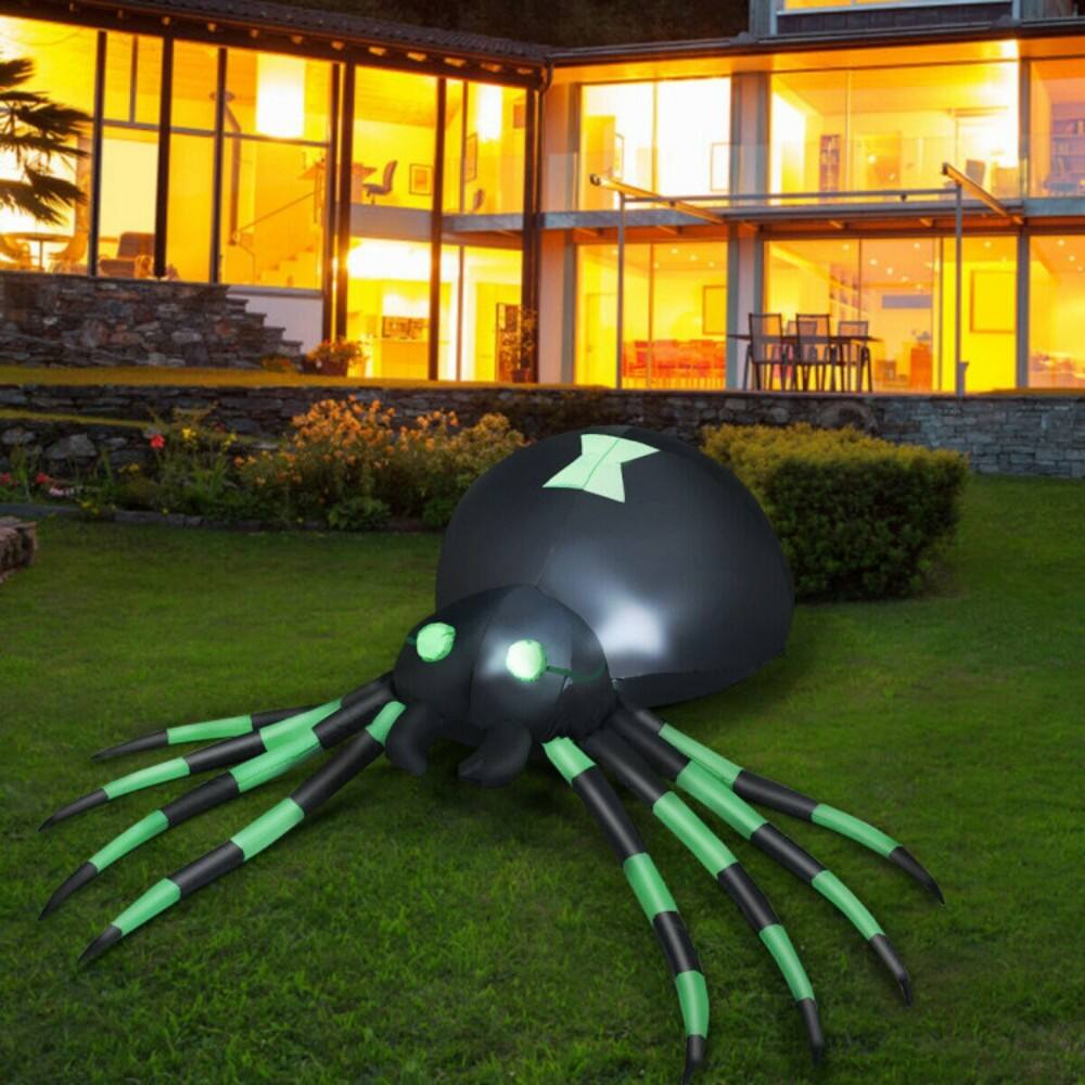 Alt View 3. Boyel Living - Giant 6FT Halloween Inflatable Spider with Lights - Multicolor.