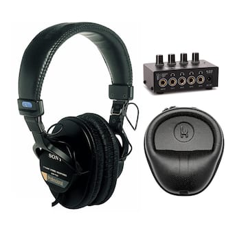 Sony MDR7506 Folding Professional Closed Ear Headphones Bundle Sony MDR7506 Folding Professional Closed Ear Headphones Bundle