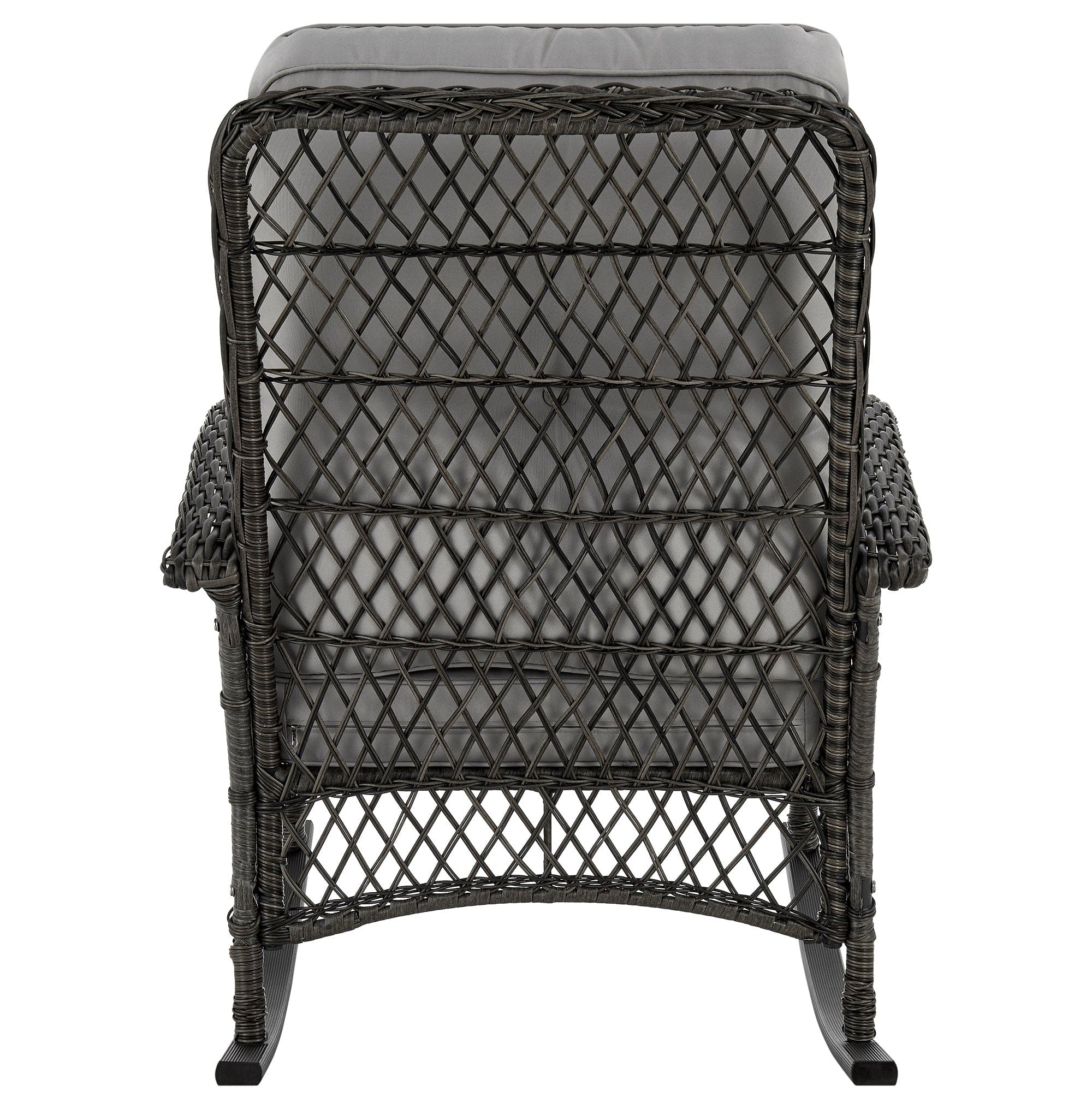 Manhattan Comfort - Fruttuo Traditional Upholstered Rocking Chair - Gray