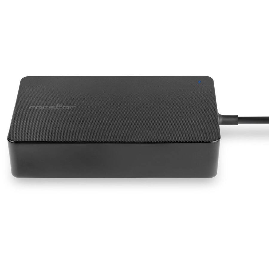 Alt View 6. Rocstor - Rocstor Premium 90W Universal Laptop Charger with Interchangeable Tips - Rocstor premium 90W Slim Universal laptop AC - Black.