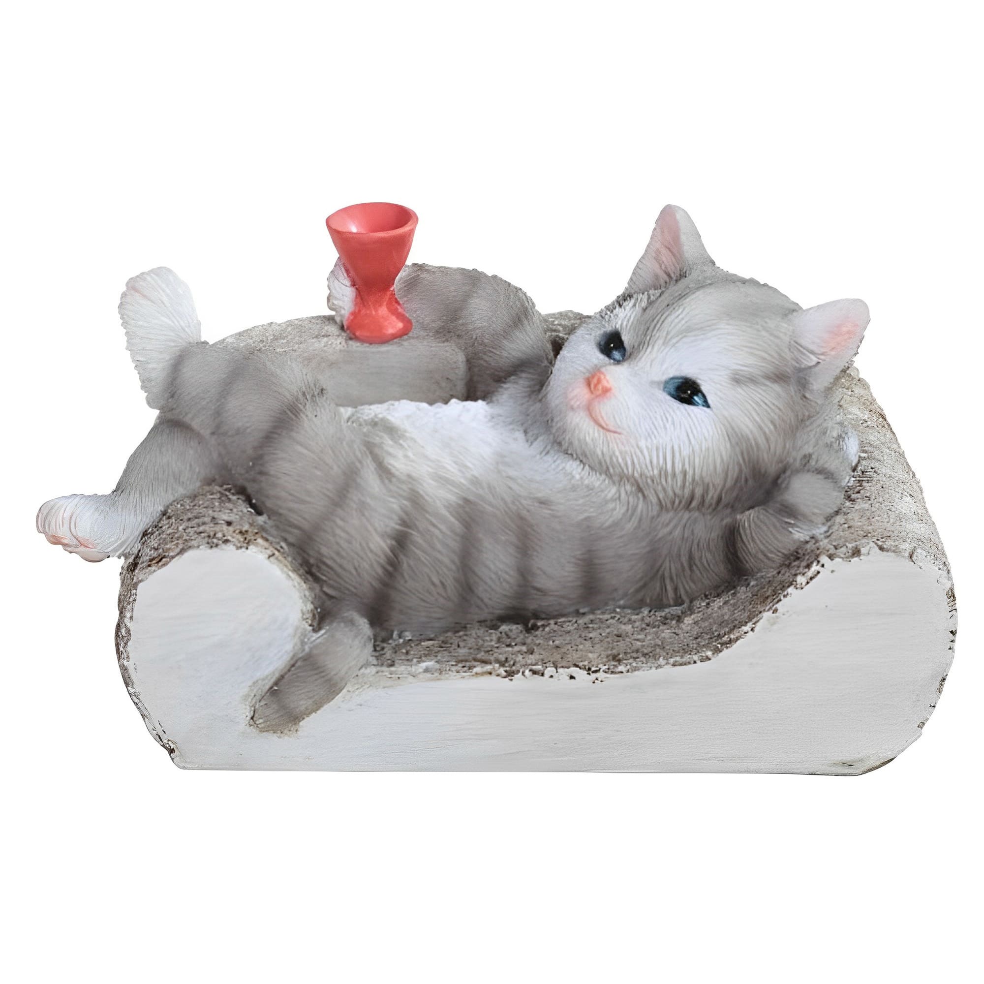 FC Design - 6"W Tabby Resting on Bed Figurine Statue Office Desk Tabletop Home Decor Gift - Multi-Color