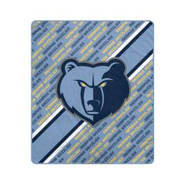 Pegasus - Memphis Grizzlies 60" x 70" Diagonal Lined Wordmark Ultra Soft Blanket - Multicolor