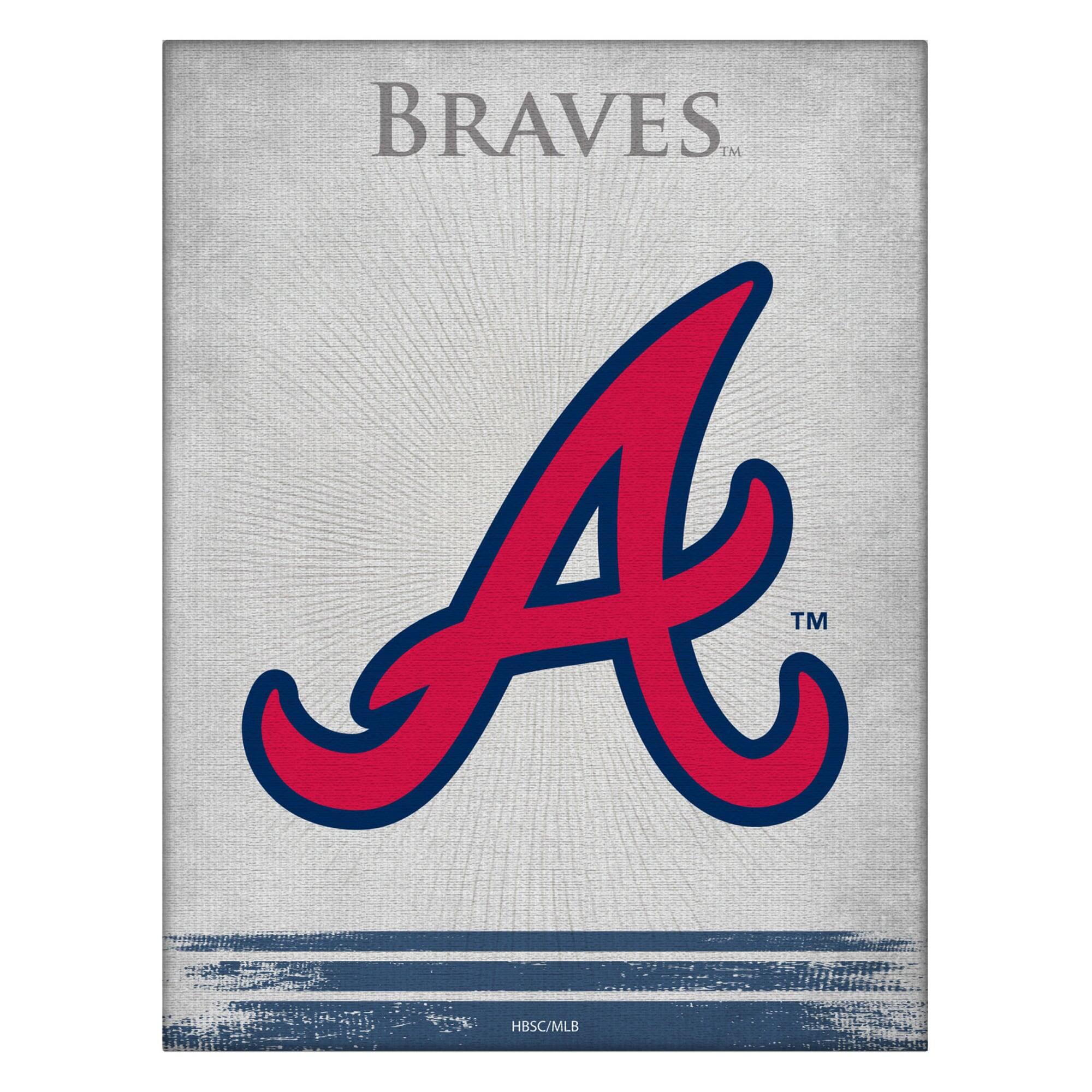 Atlanta Braves 15" x 20" Splash Canvas Wall Art