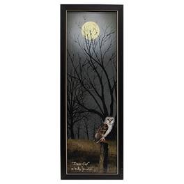 BreeBe - Barn Owl Framed Print 6x18 - Multicolor