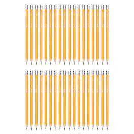 Unique Bargains - 36pcs HB Pencils, Pre-Sharpened Hexagonal Wooden Pencils w/ Eraser for Drawing, Sketching, Writing, Office - Yellow