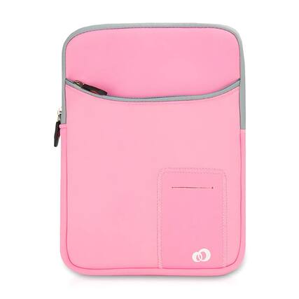 Front. Kitcheniva - Vertical Tablet Neoprene Sleeve Pouch Case For 11" iPad - Pink.