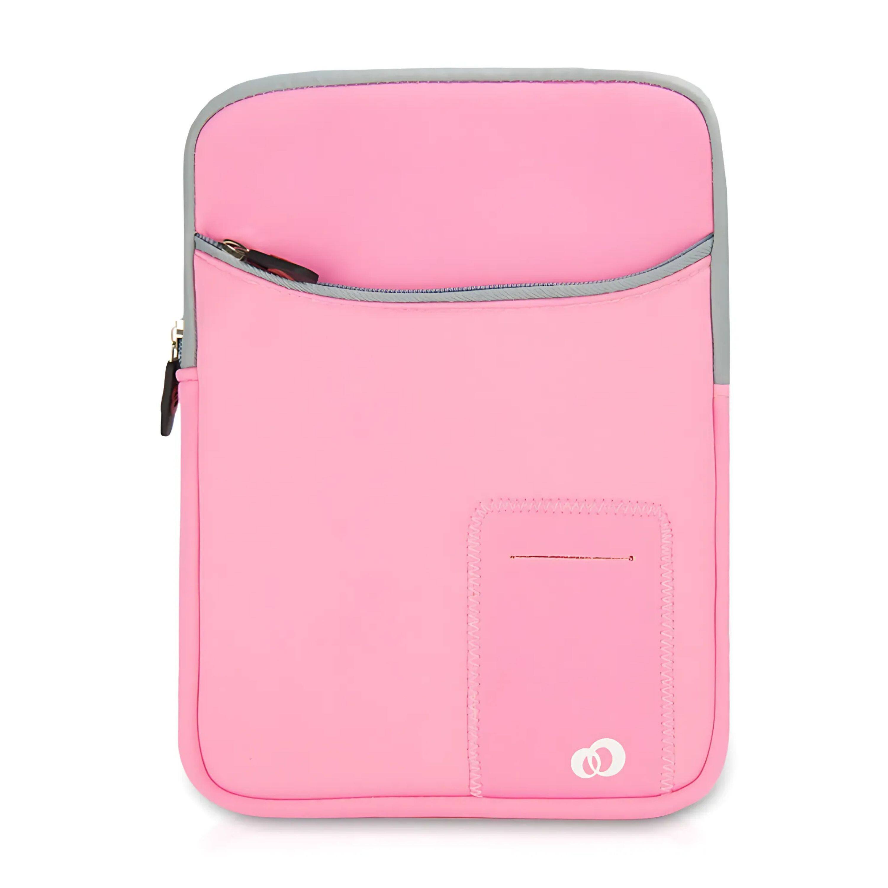 Front. Kitcheniva - Vertical Tablet Neoprene Sleeve Pouch Case For 11" iPad - Pink.