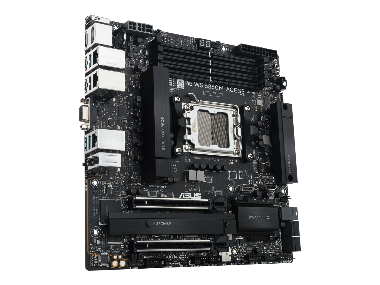 8.8 - DE - TH TV8 Pro WS B850M-ACE SE LOASTUB 3915 : i UNTIEN au PROS NEZAM AHD FOR BUILT haw a PCIEX1(GS) d5 SUS M.2PCle5.0 5.0 AMS Pro SERIES M2PCl50