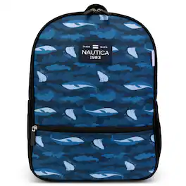Nautica - 16" Back to Basics Kids Backpack with Cushioned Back and Shoulder Straps - Polar Camo