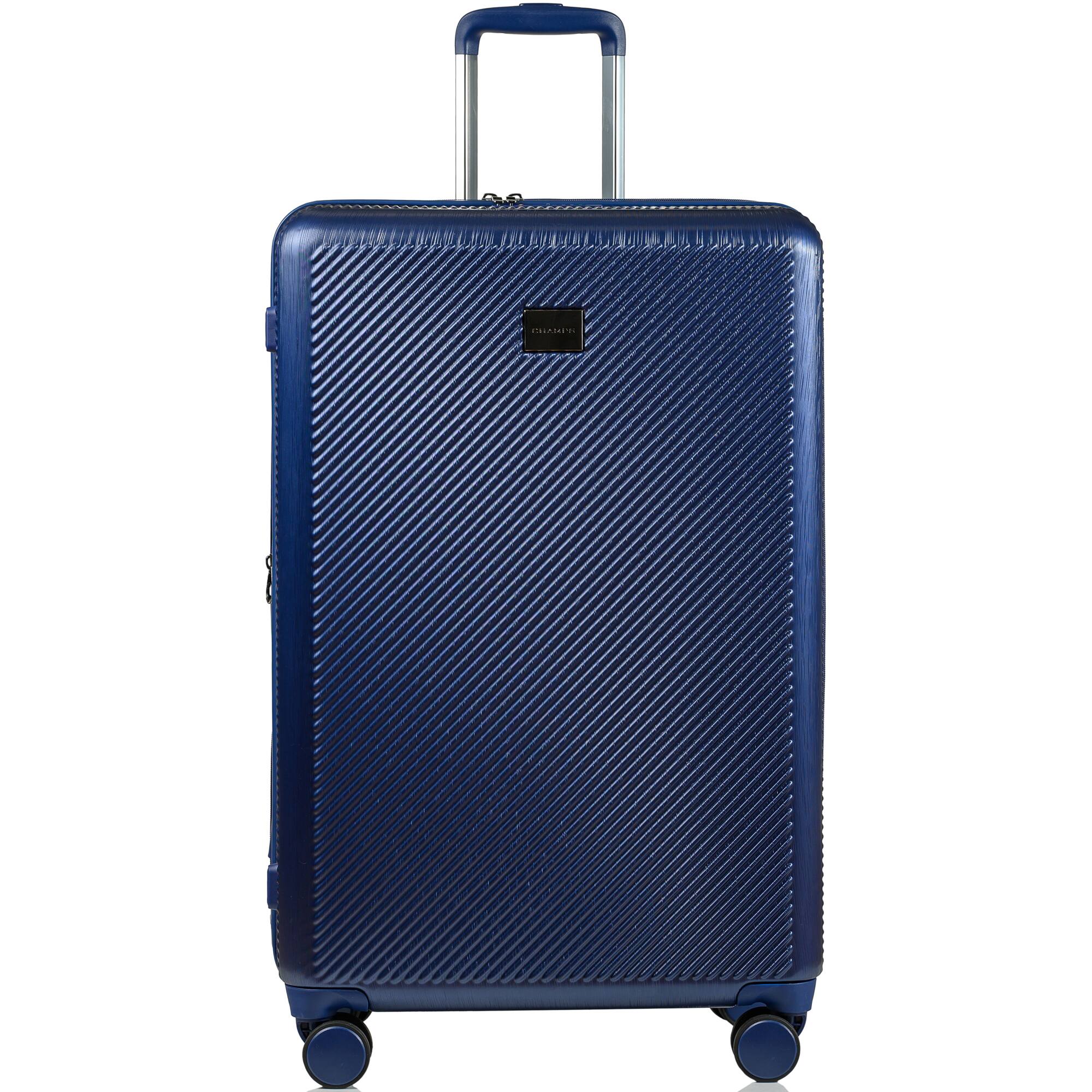 Angle. Champs - Iconic II Collection 3 Piece Luggage Set - Navy.