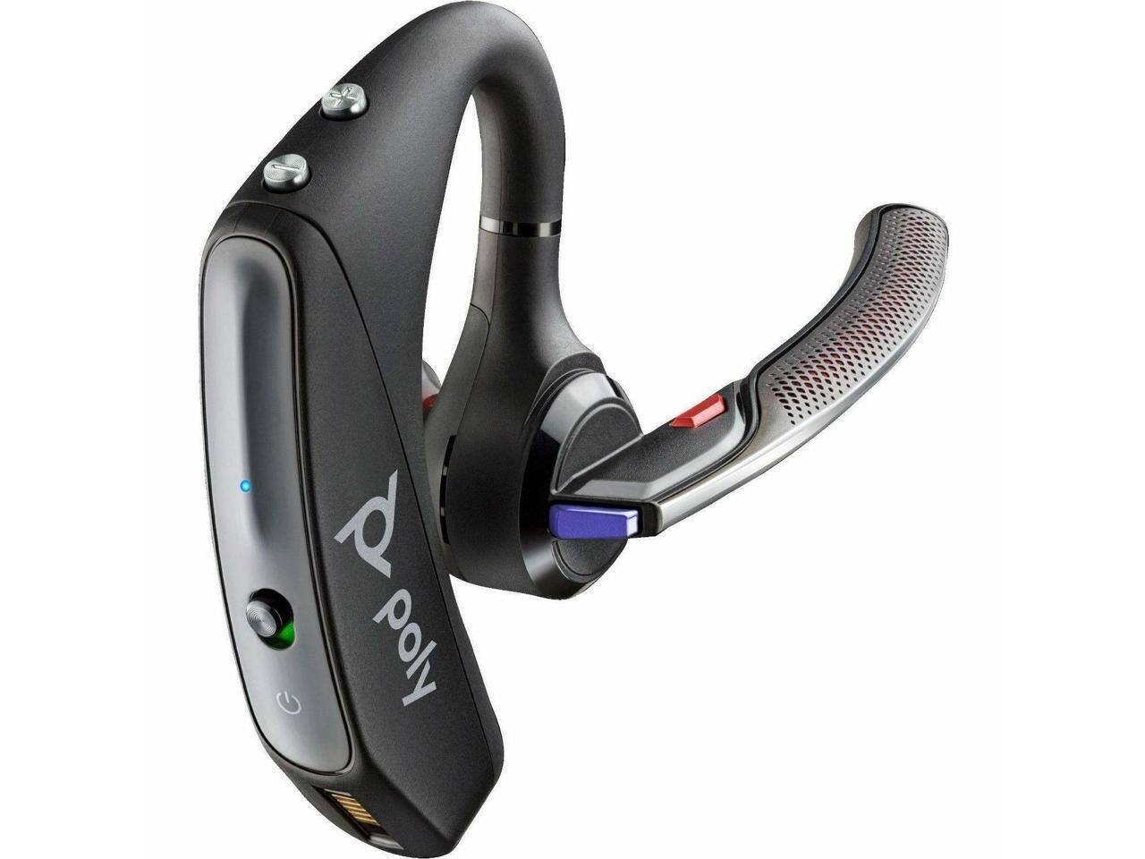 Alt View 2. HP - Poly Voyager 5200 USB-A Headset - Teams Certified, Bluetooth, Mono, Wireless - Blue.