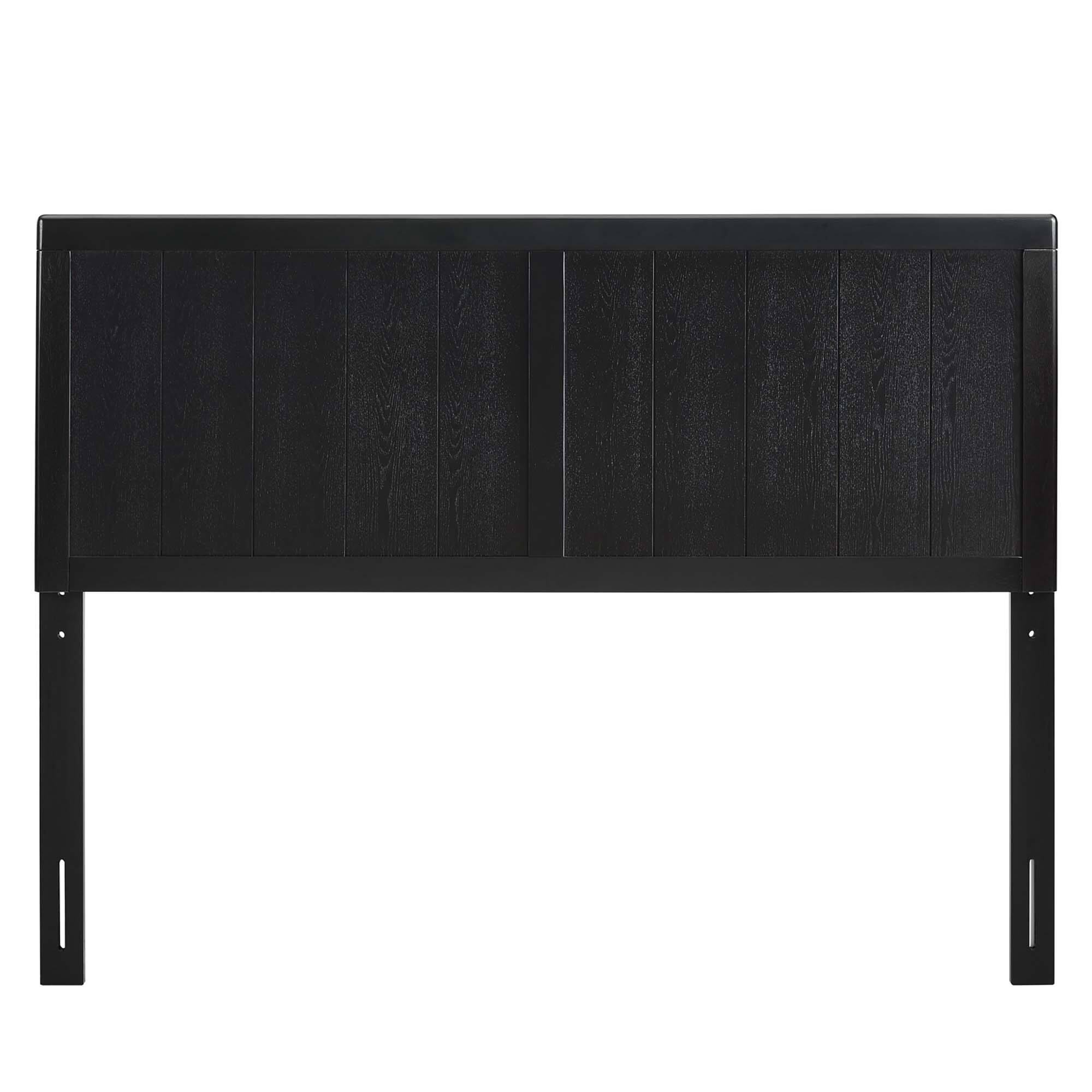 Left. Modway - Robbie Wood King Headboard by Modway - Black.