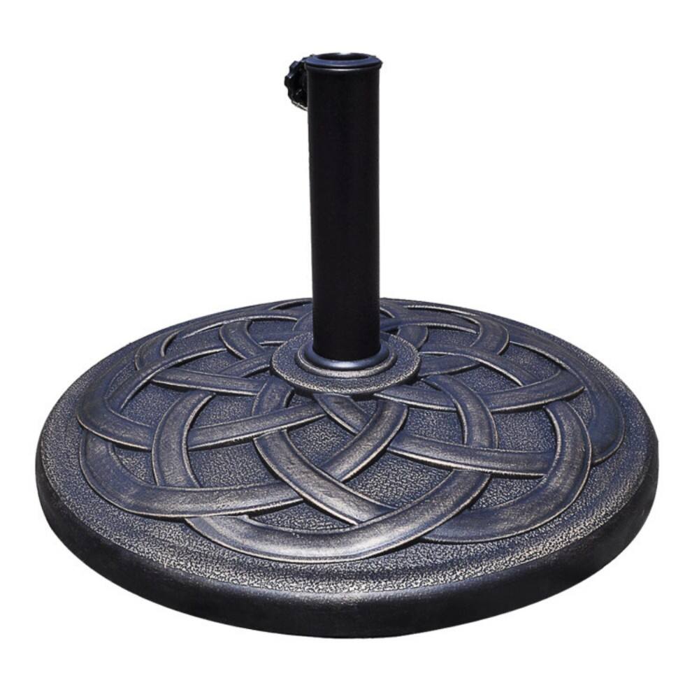 Front. Mondawe - 22 Inch Heavy Duty Round Umbrella Base Stand - Bronze.