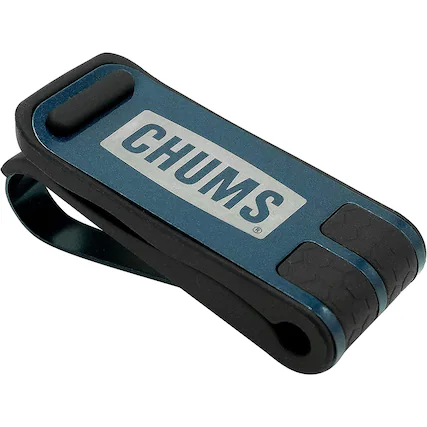 Front. Chums - Chums Glasshopper Metal Visor Eyewear Clip - Navy - Navy.