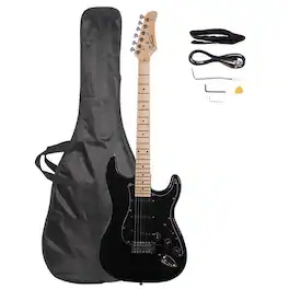 Winado - Full Size Electric Guitar for Music Lover Beginner with 20W Amp and Accessories Pack Guitar Bag