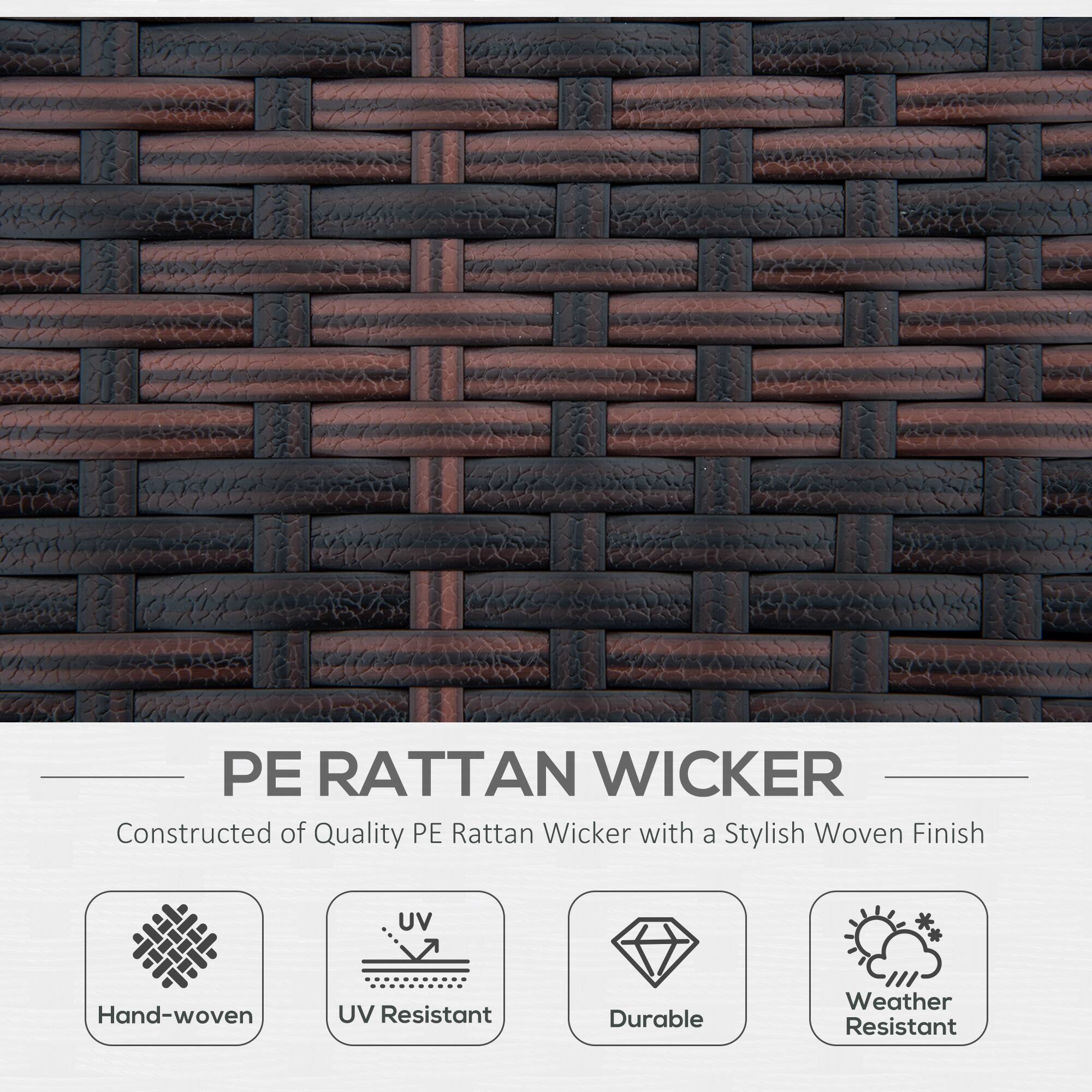 PE RATTAN WICKER
Constructed of Quality PE Rattan Wicker with a Stylish Woven Finish
Hand-woven
UV Resistant
Durable
Weather Resistant