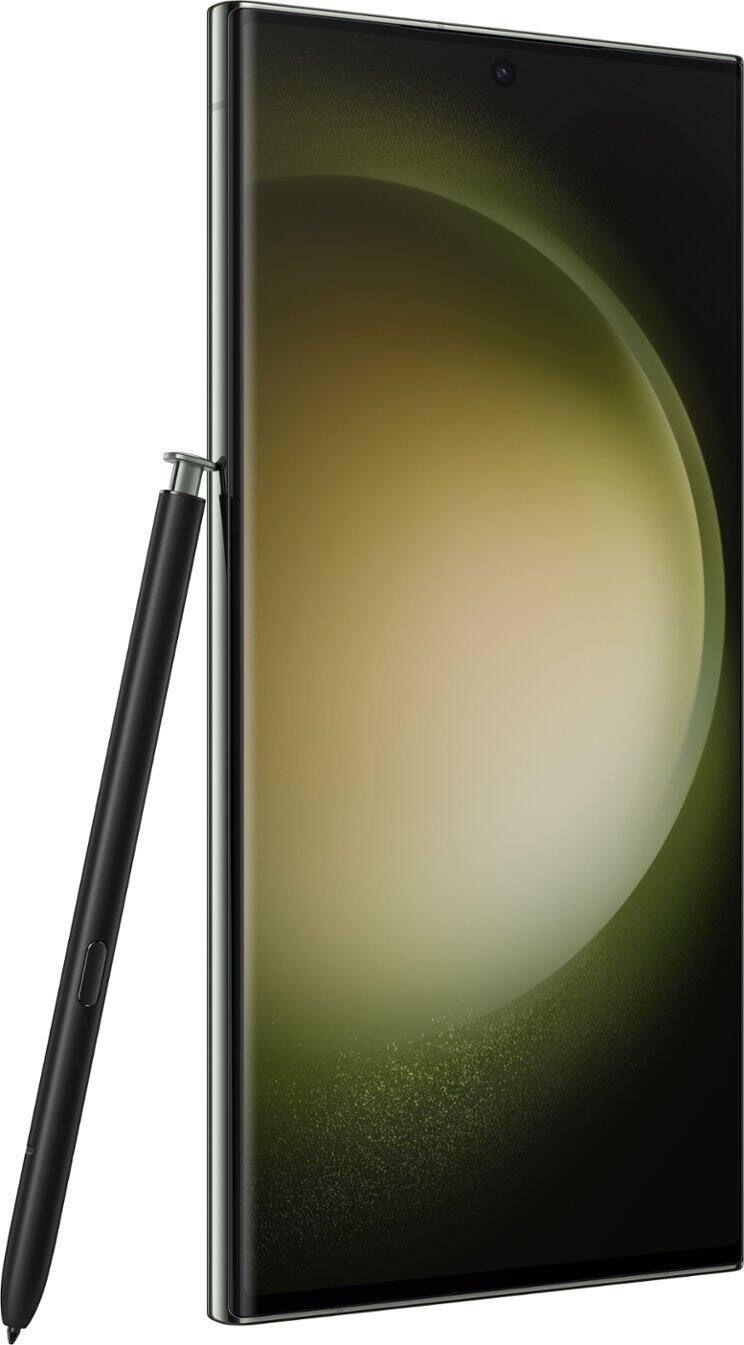 Alt View 1. Samsung - Pre-Owned Excellent Galaxy S23 Ultra 5G 256GB (Unlocked) - Green.