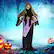 Angle. Costway - Lighted and Animated Halloween Decoration 63” Outdoor Animatronic Halloween Vampire - Colorful.