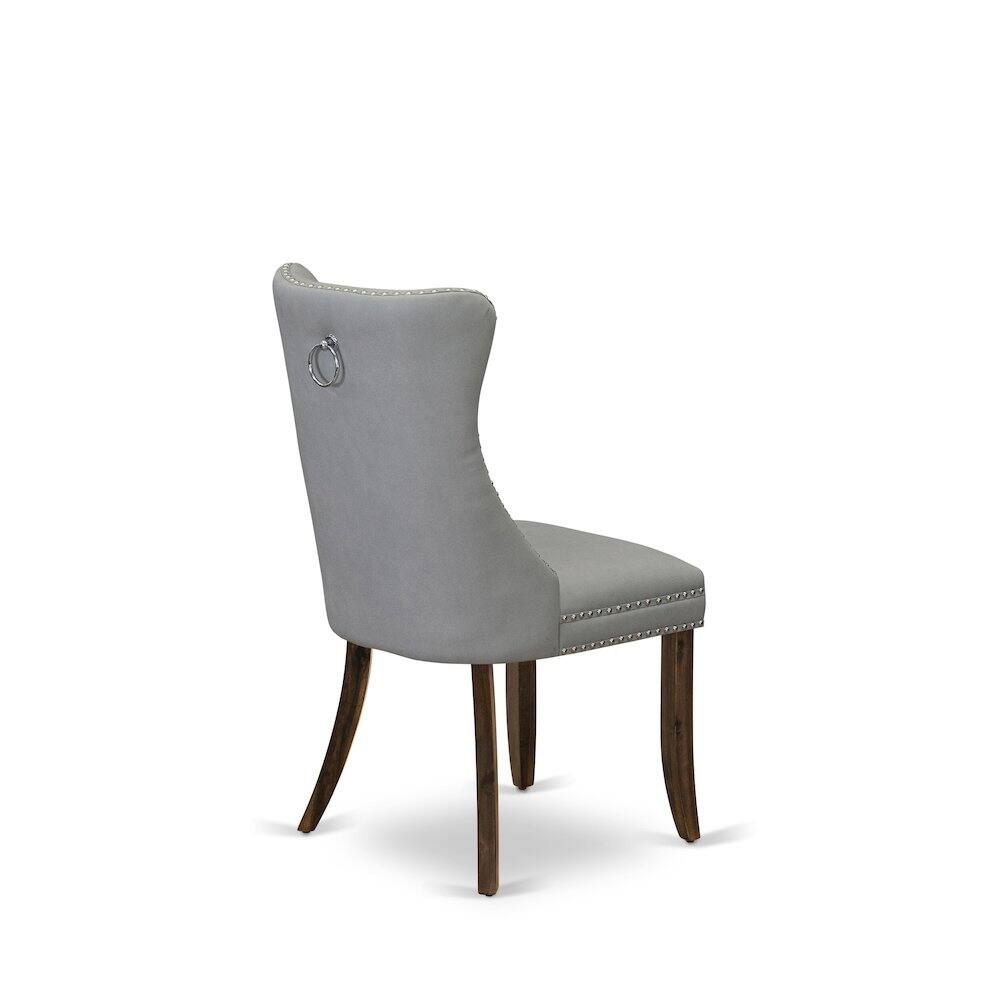 Alt View 1. East West Furniture - Parsons Dining Chairs - Grey.