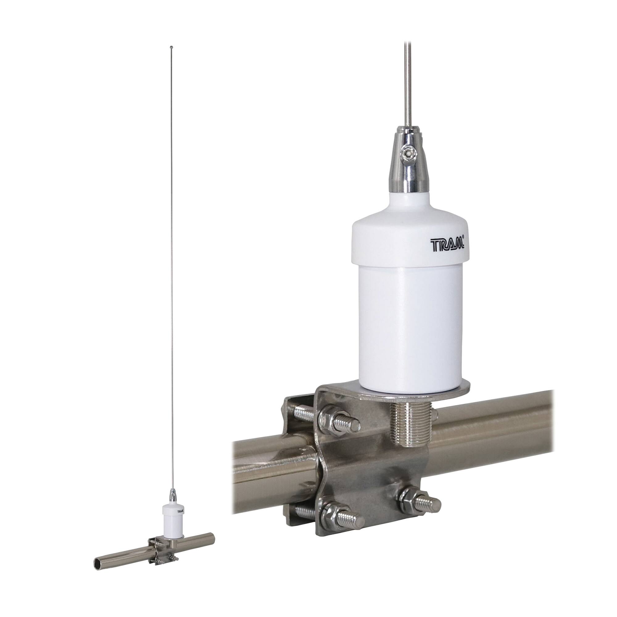 Alt View 10. Tram - VHF Marine Antenna - White.