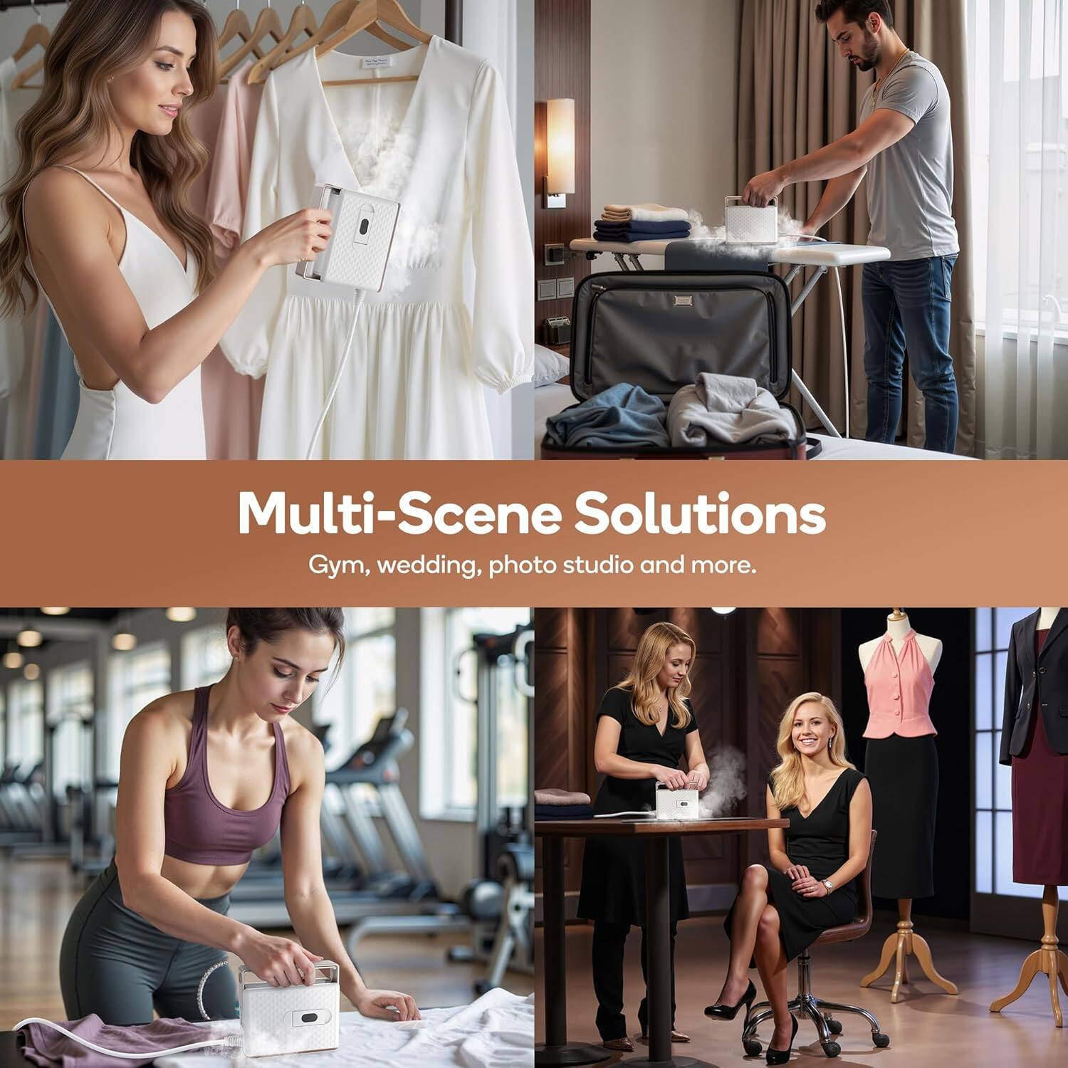 Multi-Scene Solutions  
Gym, wedding, photo studio and more.