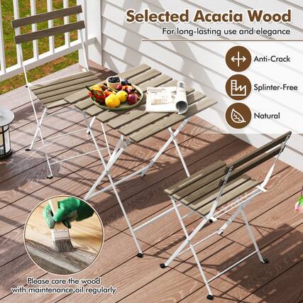 Selected Acacia Wood
For long-lasting use and elegance
Anti-Crack
Splinter-Free
Natural
Please care the wood with maintenance oil regularly