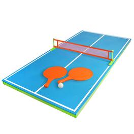 Swim Central - 54" and Orange Floating Ping-Pong Table Swimming Pool Game - Blue