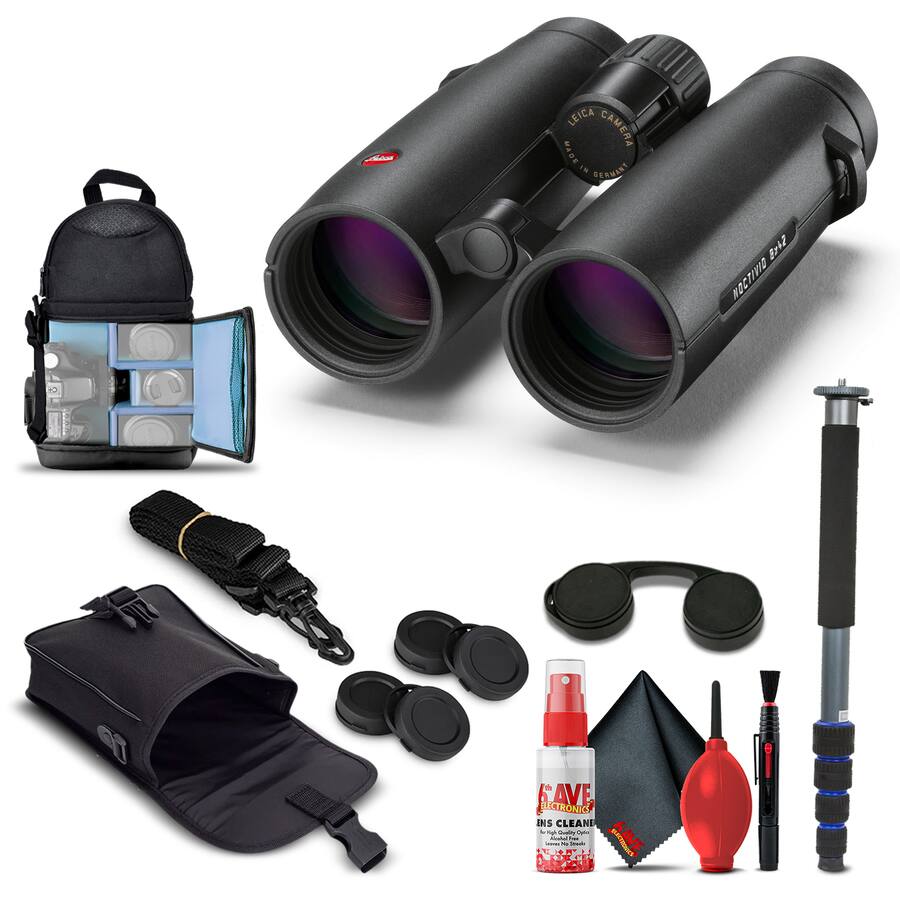 Leica 8x42 Noctivid Binoculars (Black) (40384) + Basic Bundle 40384_EDI ...