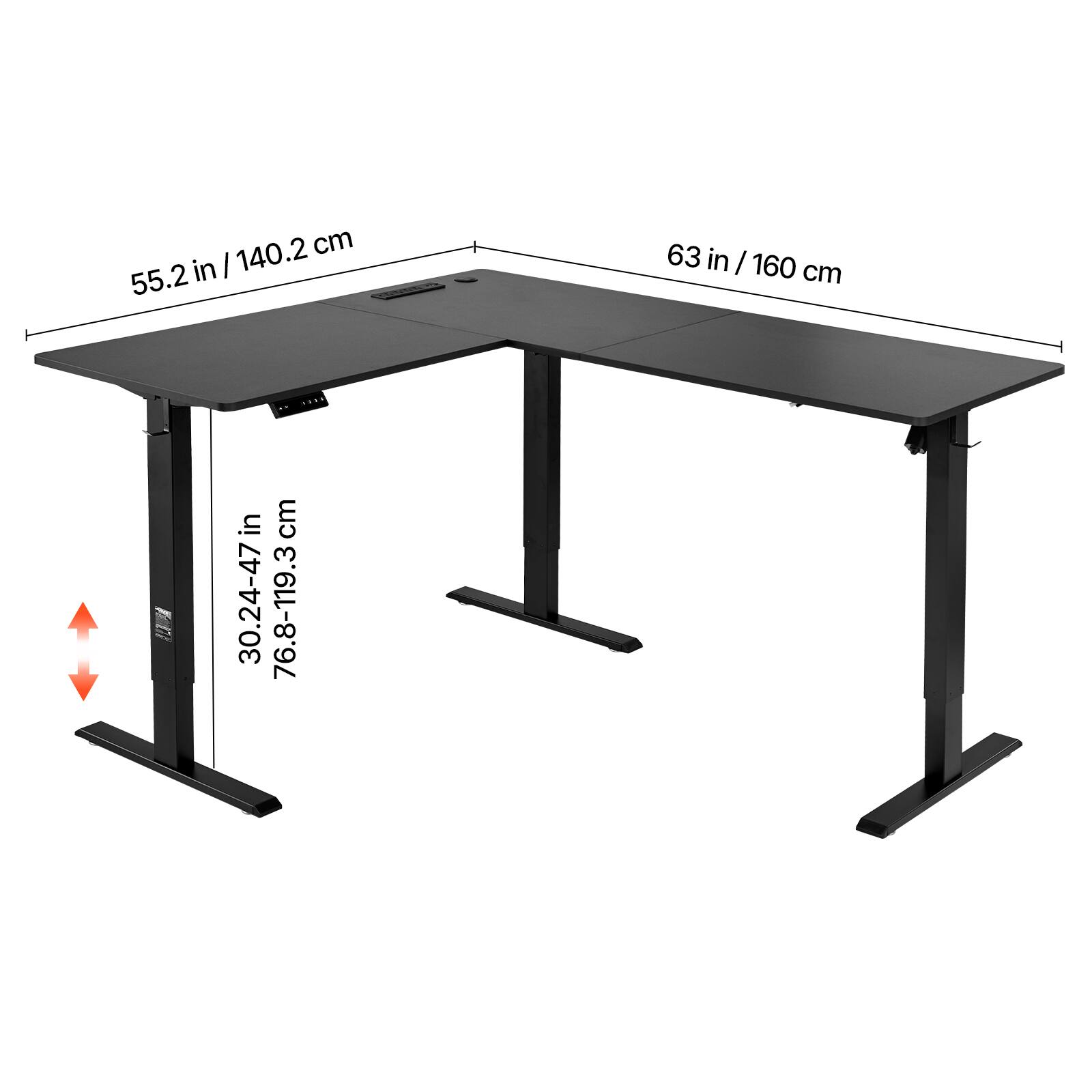55.2 in / 140.2 cm
63 in / 160 cm
30.24-47 in
76.8-119.3 cm