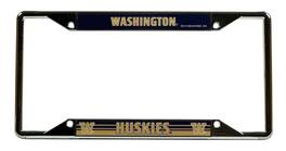 Rico Industries - Washington Huskies Chrome EZ View License Plate Frame - Multi