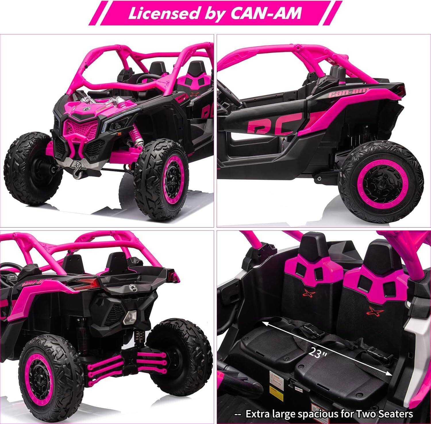 Licensed by CAN-AM

Extra large spacious for Two Seaters