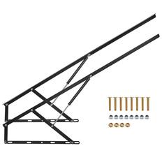 Front. VEVOR - Bed Lift,59x79 in Compatible Extra-large Size 309 lbs Load Bearing,DIY Wall Bed Mechanical Hardware Kit Vertical Deluxe - Black.
