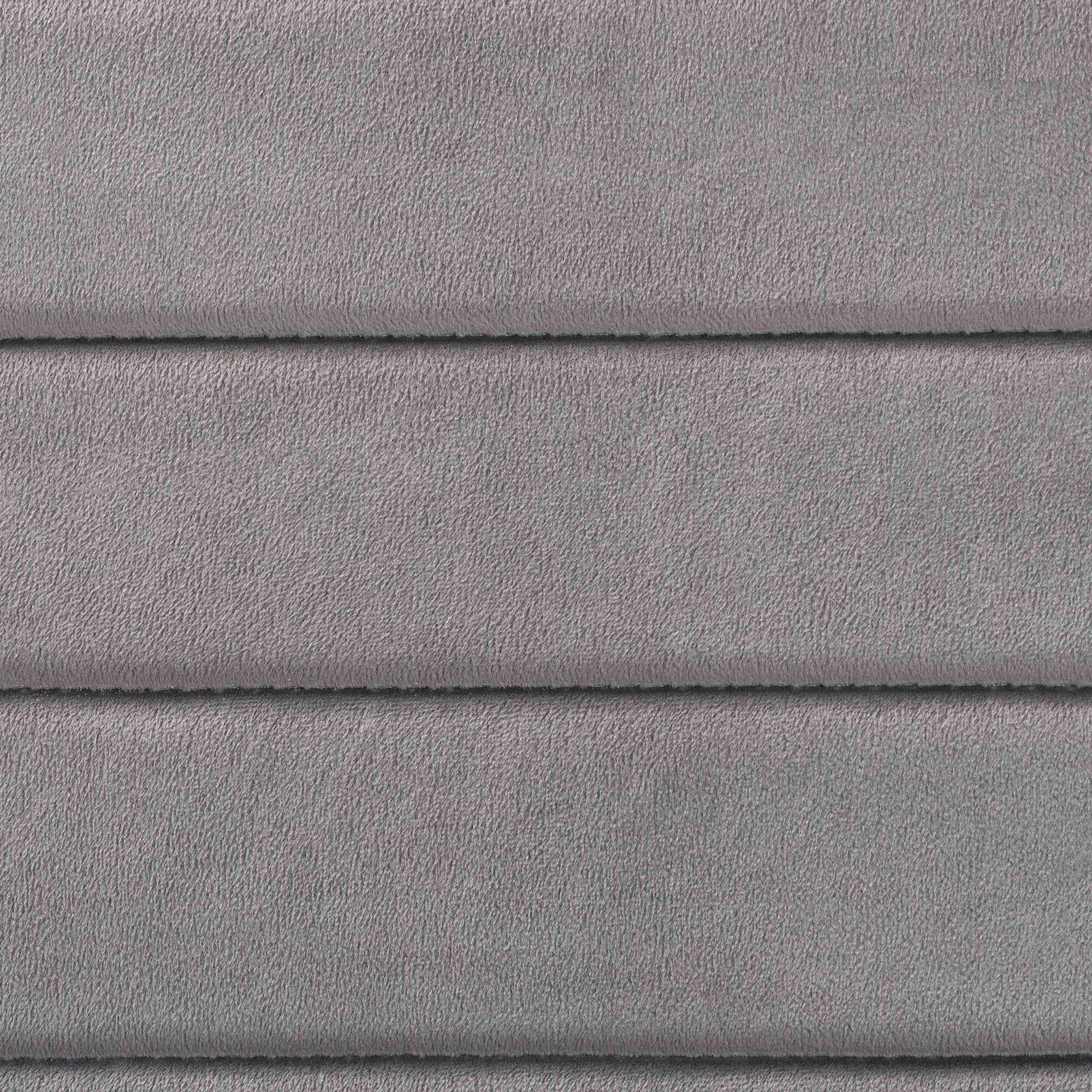 Alt View 1. Baxton Studio - Armand Glam Velvet Fabric Upholstered and Gold Finished Metal 4-Piece Dining Chair Set - Grey/Gold.