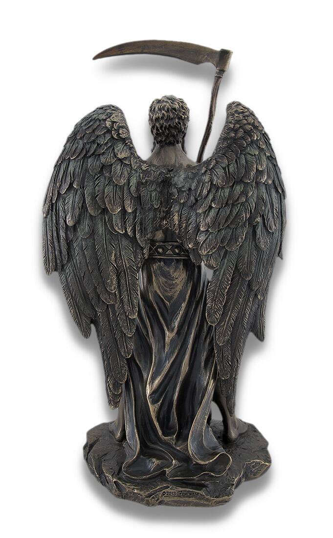 Alt View 3. Veronese Design - Father Time Chronos Standing with Child Playing at His Feet - Brown.