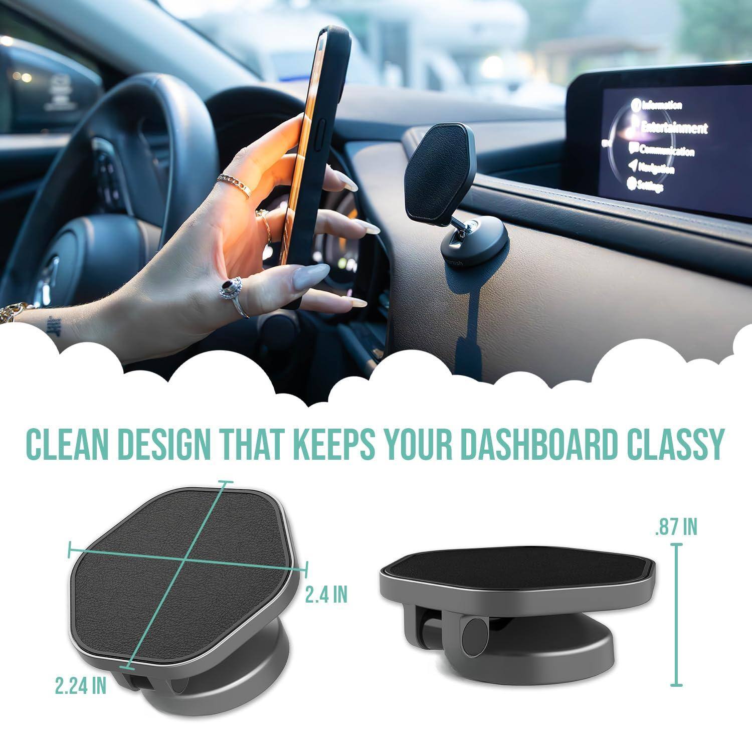 CLEAN DESIGN THAT KEEPS YOUR DASHBOARD CLASSY

Information  
Entertainment  
Communication  
Navigation  
Settings  

0 D  
Madigatiom  
Selings  

.87 IN  
2.4 IN  
2.24 IN