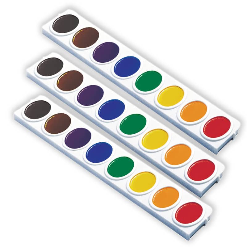Prang - Watercolors Oval Pan Refill Tray 8 Colors 3 Refills Per Pack 3 Packs price history on PriceWatchPro
