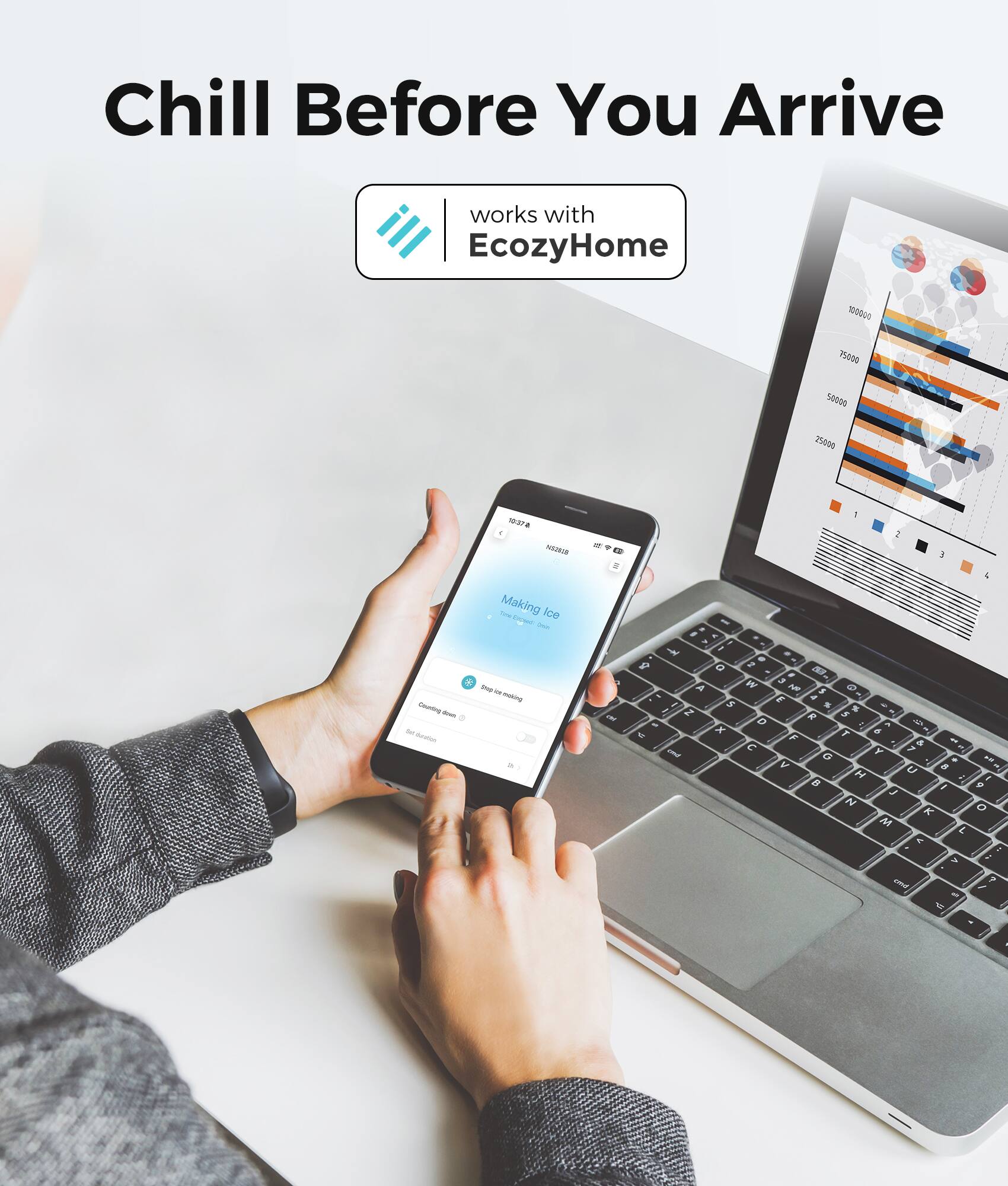Chill Before You Arrive  
works with EcozyHome  
100000  
75000  
50000  
25000  
10:37  
BOOGER  
1  
2  
3  
Counting down to distation  
The Making Ice Lugua Onion this Or making  
WEL  
< F I o 2 Q 2 A W  S I Z at D = x  and  
M $ @ 8 % % R 5   T 6 F & Y 7 G 24 V U 8 H I  I 9 J  o K M L A  ; DrYLE ? / the