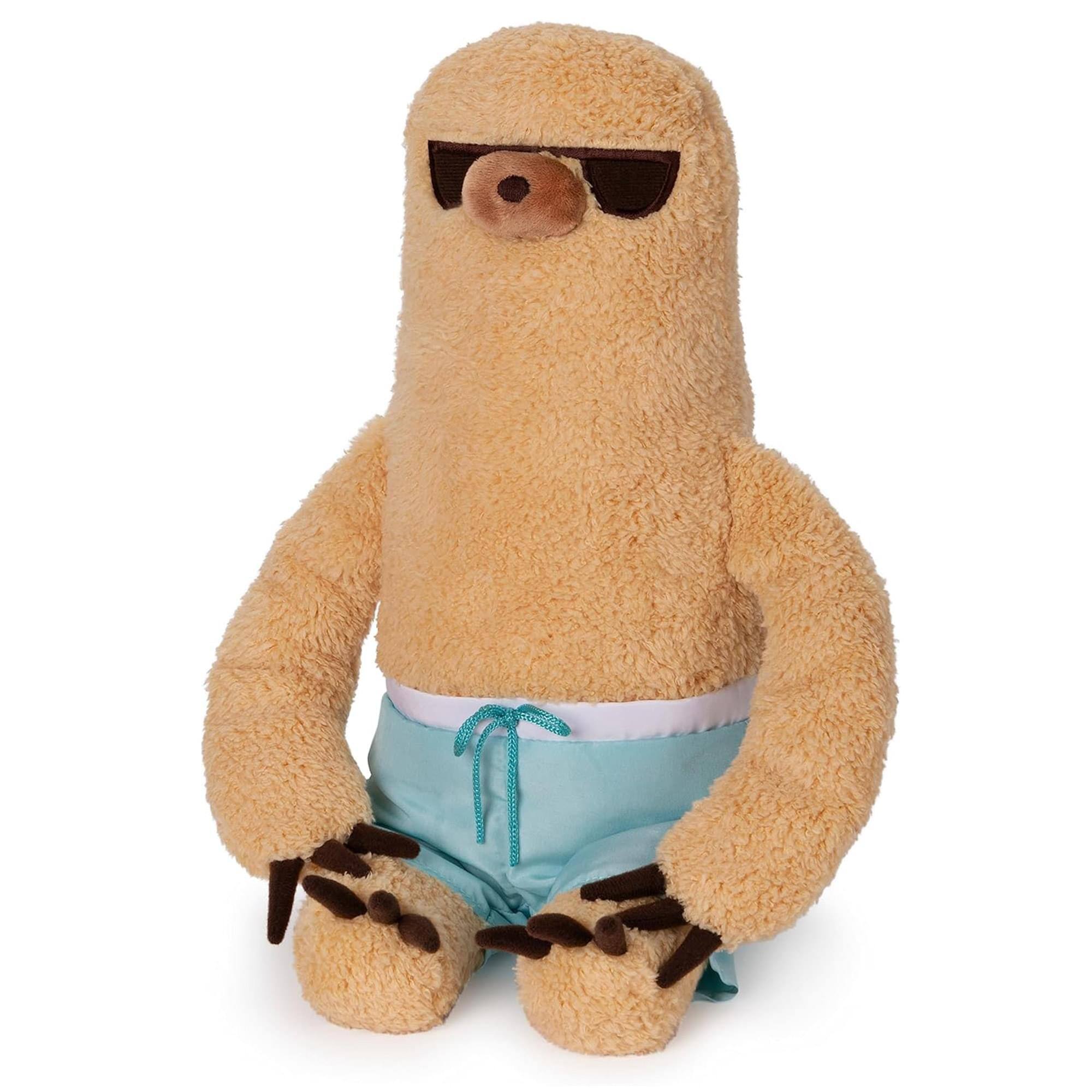 Alt View 10. Gund - Pusheen 12 Inch Plush | Sloth with Shorts - Brown.