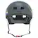 Front. Hover-1 - Kids Sport Helmet - Size Small - Gray.